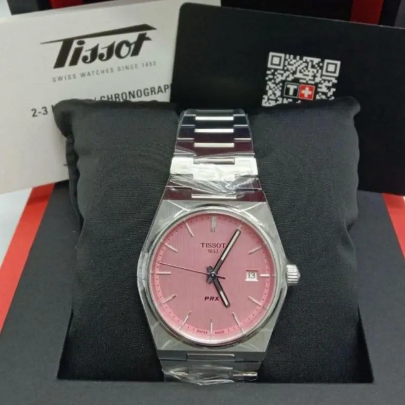 Tissot Ladies PRX 35mm Pink Dial Watch- T137.210.11.331.00